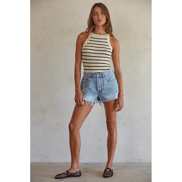 By Together - City Cut Shorts - Medium Denim