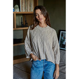 By Together - Lioness Cable Knit Sweater - Taupe