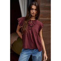 By Together - The Maude Top - Wine