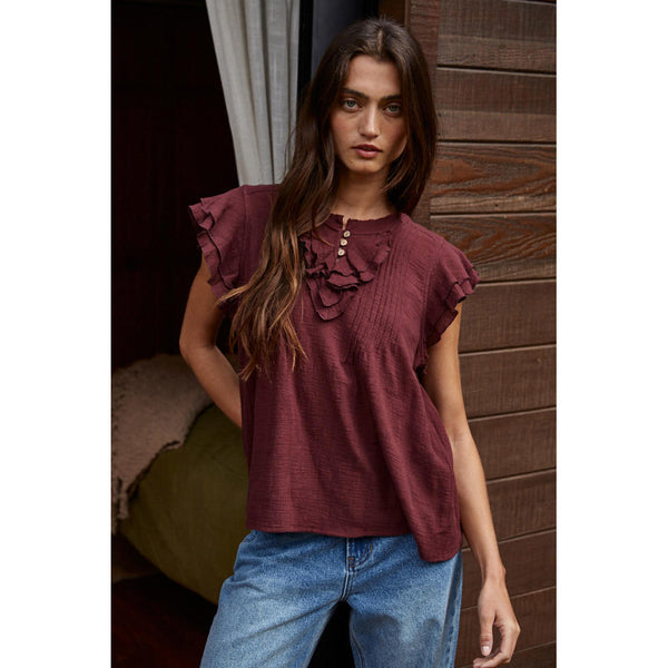 By Together - The Maude Top - Wine