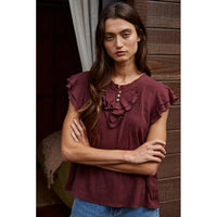 By Together - The Maude Top - Wine