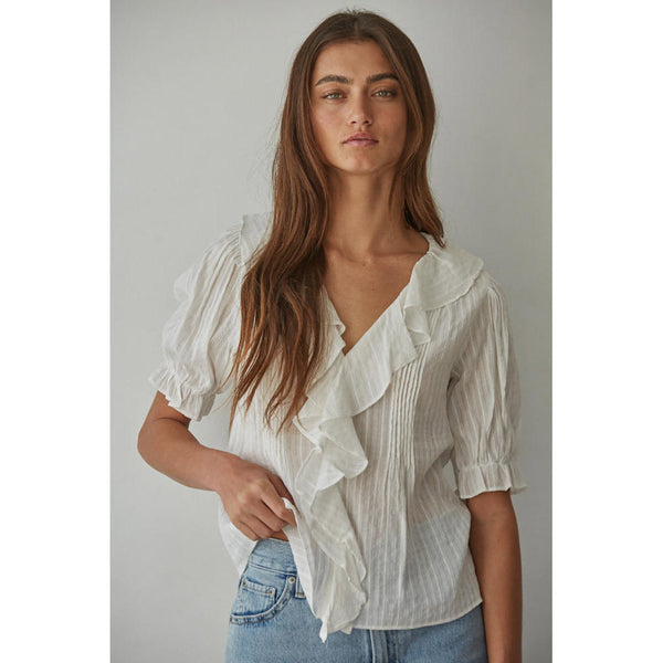 By Together - Tempe Ruffle Top - Off White