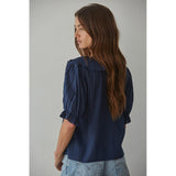 By Together - Tempe Ruffle Top - Navy