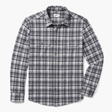 Fair Harbor - Dunewood Ultra-Stretch Flannel - Charcoal Plaid