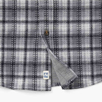 Fair Harbor - Dunewood Ultra-Stretch Flannel - Charcoal Plaid