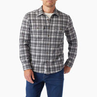 Fair Harbor - Dunewood Ultra-Stretch Flannel - Charcoal Plaid