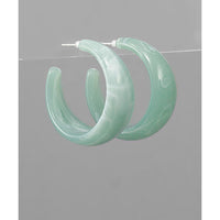 Acrylic Gradual Hoops - Green
