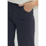 Entro - Ankle pants with wide cuff - Navy
