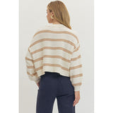 Entro - Striped Sweater - Cream