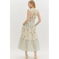 Entro - Tiered Maxi Dress - Cream