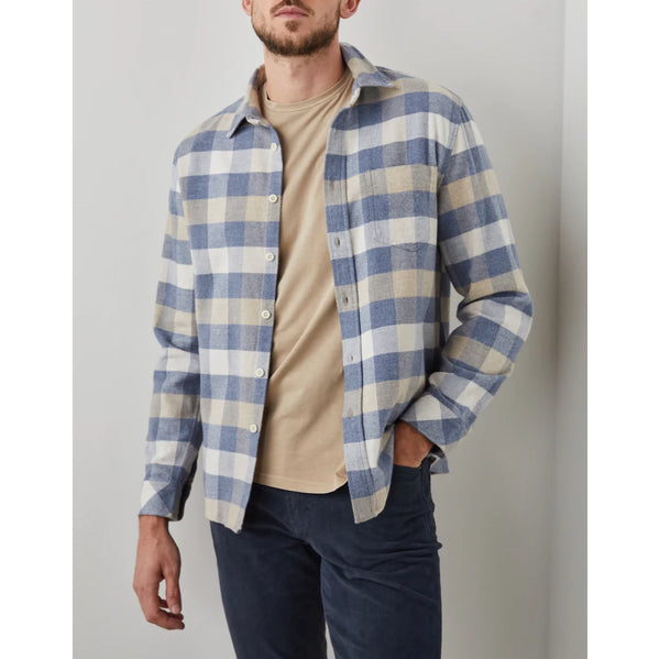 Rails - Forrest Long Sleeve Button Down - Mist Birch Oat