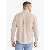 Fair Harbor - Oasis Long Sleeve Button Up - Beachwood Waffle Stripe