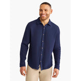 Fair Harbor - Oasis Long Sleeve Button Up - Navy Waffle