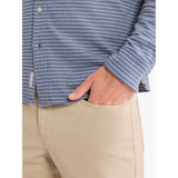 Fair Harbor - Sundown Terry Long Sleeve - Button Up - Maritime Stripe