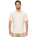 Flag & Anthem - Oceanside SS Linen Blend Shirt - White