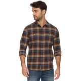 Flag &amp; Anthem - Ritter Flannel LS Shirt - Brown/Blue/Tan