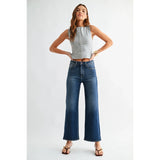 Just Black Denim - JB Collection High Rise Wide Leg - Dark Denim