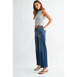 Just Black Denim - JB Collection High Rise Wide Leg - Dark Denim