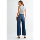 Just Black Denim - JB Collection High Rise Wide Leg - Dark Denim