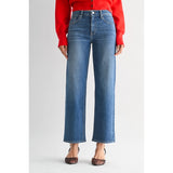 Just Black Denim - Mid Rise Slim Wide Leg - Medium Denim
