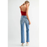 Just Black Denim - Vintage Relaxed Slight Flare - Medium Denim