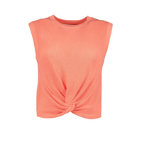 Bishop + Young - Bonita Crop Twist Sweater - Apricot