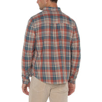 Liverpool - Woven Button Up Shirt - Oat Teal Multi