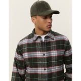 Les Deux - Check Overshirt - Rosin Green