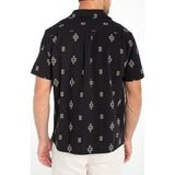 Liverpool - Men's S/S Button Up Camp Shirt - Black Parchment