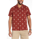 Liverpool - Men's S/S Button Up Camp Shirt - Red Oat