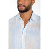 Liverpool - Men's S/S Button Up Shirt - Lt Blue Multi