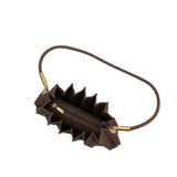Melie Bianco - Carrie Pleated Vegan Suede Shoulder Bag - Chocolate