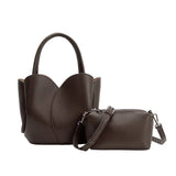 Melie Bianco - Tulip Recycled Vegan Leather Top Handle - Chocolate