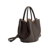 Melie Bianco - Tulip Recycled Vegan Leather Top Handle - Chocolate