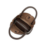 Melie Bianco - Tulip Recycled Vegan Leather Top Handle - Chocolate