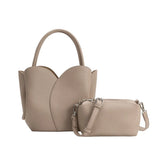 Melie Bianco - Tulip Recycled Vegan Leather Top Handle - Mushroom