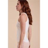 Miou Muse - Classic Ribbed Tank - White