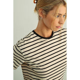 Miou Muse - Essential Stripe Ringer Tee - Black