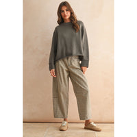 Miou Muse - Long Sleeve Sweater - Olive