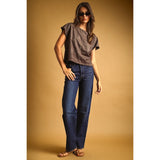 Miou Muse - Suede Crop Top - Red Bean