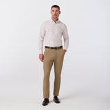 Mizzen + Main - Leeward LS Dress Shirt - Espresso Filbert Plaid