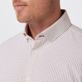 Mizzen + Main - Leeward LS Dress Shirt - Espresso Filbert Plaid
