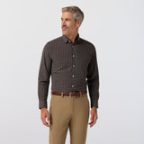 Mizzen + Main - Leeward LS Dress Shirt - Espresso Cole Plaid