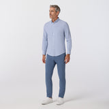 Mizzen + Main - Leeward No Tuck LS Dress Shirt - Perry Blue Liam Plaid