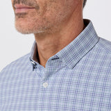 Mizzen + Main - Leeward No Tuck LS Dress Shirt - Perry Blue Liam Plaid