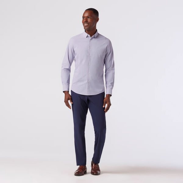 Mizzen + Main - Leeward No Tuck LS Dress Shirt - Red Clay Aaron