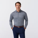 Mizzen + Main - Halyard LS Dress Shirt - Dark Slate Clover