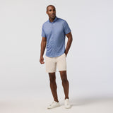 Mizzen + Main - Halyard Short Sleeve Dress Shirt - Navy Enlarged Diamond