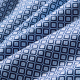 Mizzen + Main - Halyard Short Sleeve Dress Shirt - Navy Enlarged Diamond