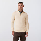 Mizzen + Main - Heritage Quarter Zip Sweater - Oat Heather